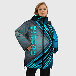 Куртка зимняя женская Russia, цвет: 3D-черный — фото 2