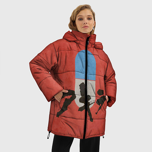 Женская зимняя куртка Аниме Акира / 3D-Черный – фото 3