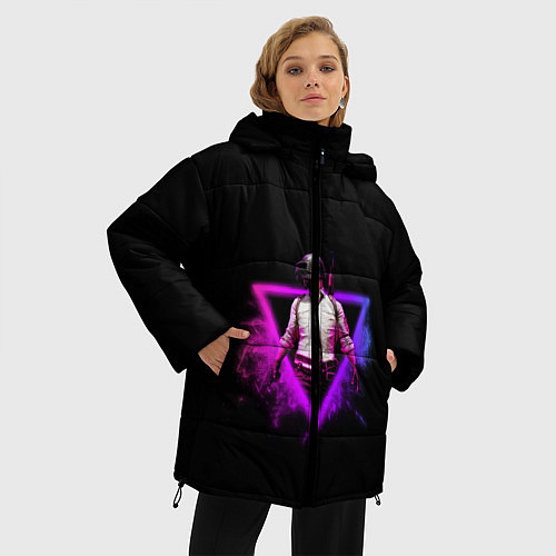 Женская зимняя куртка Pubg / 3D-Черный – фото 3