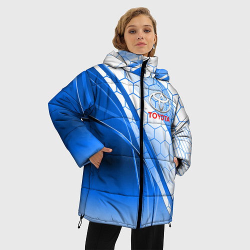 Женская зимняя куртка TOYOTA / 3D-Черный – фото 3