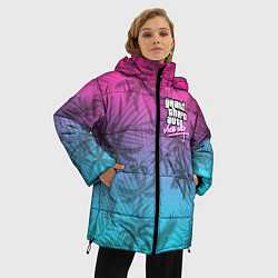 Куртка зимняя женская GTA VICE CITY, цвет: 3D-красный — фото 2