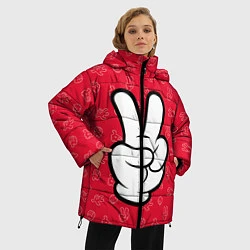 Куртка зимняя женская Cool Mickey, цвет: 3D-черный — фото 2