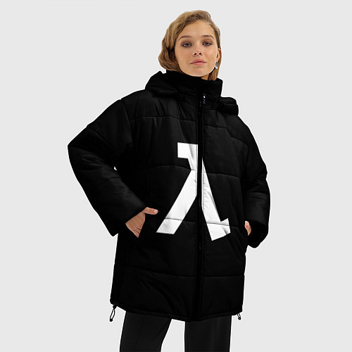 Женская зимняя куртка Half-Life / 3D-Черный – фото 3