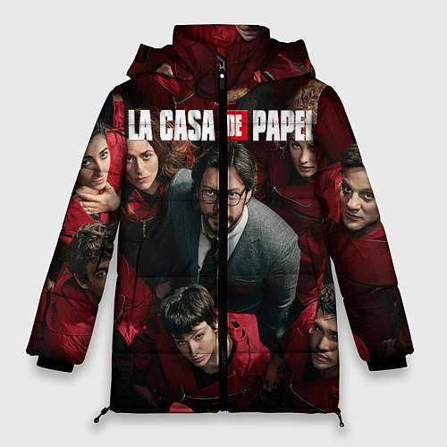 Женская зимняя куртка La Casa de Papel Z / 3D-Красный – фото 1