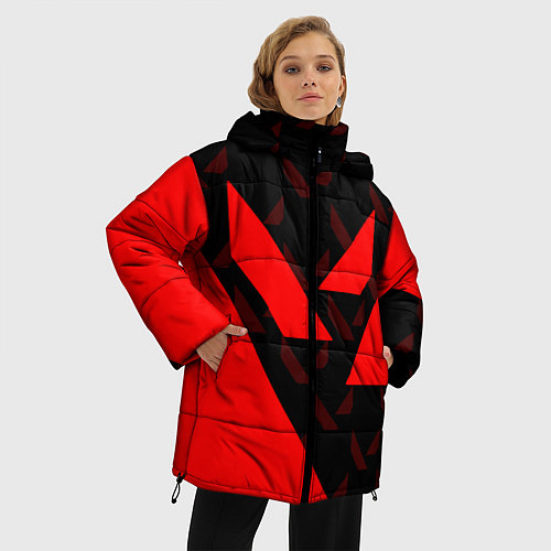 Женская зимняя куртка Valorant / 3D-Черный – фото 3
