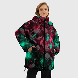 Куртка зимняя женская ABSTRACTION, цвет: 3D-черный — фото 2