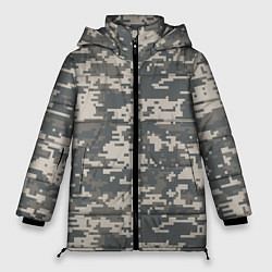 Куртка зимняя женская Цифровой камуфляж, цвет: 3D-светло-серый