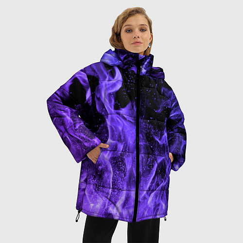 Женская зимняя куртка ОГОНЬ НЕОН / 3D-Черный – фото 3