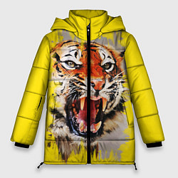 Женская зимняя куртка Оскал тигра