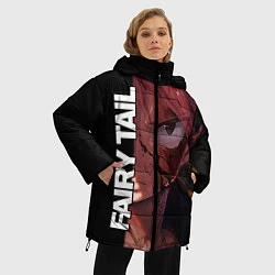 Куртка зимняя женская FAIRY TAIL ХВОСТ ФЕИ, цвет: 3D-светло-серый — фото 2