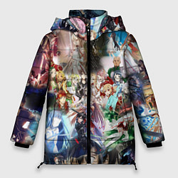 Куртка зимняя женская АНИМЕ ALLPIC, цвет: 3D-черный