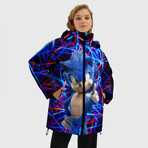 Женская зимняя куртка Sonic / 3D-Черный – фото 3