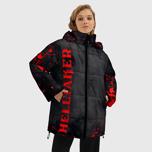 Женская зимняя куртка Helltaker Logo Z / 3D-Черный – фото 3