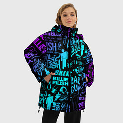Куртка зимняя женская BILLIE EILISH БИЛЛИ АЙЛИШ, цвет: 3D-красный — фото 2