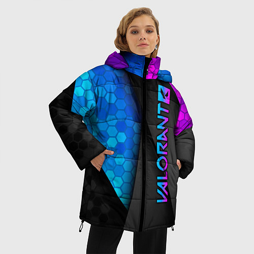 Женская зимняя куртка Valorant / 3D-Черный – фото 3