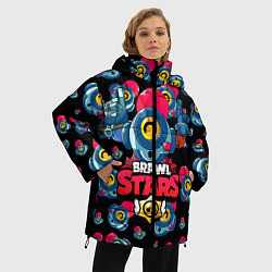 Куртка зимняя женская NANI Brawl Stars, цвет: 3D-черный — фото 2