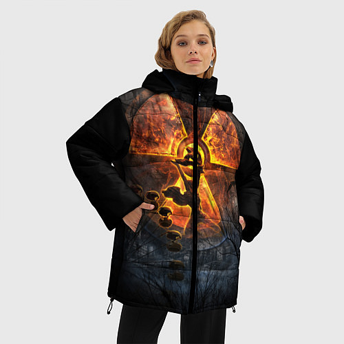 Женская зимняя куртка S T A L K E R 2 / 3D-Черный – фото 3