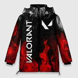 Куртка зимняя женская VALORANT ВАЛОРАНТ, цвет: 3D-черный