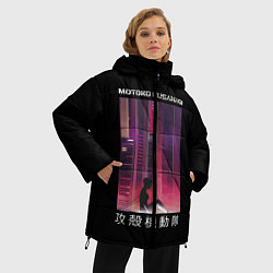Куртка зимняя женская Призрак в доспехах, цвет: 3D-красный — фото 2
