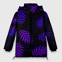 Куртка зимняя женская НЕОНОВЫЕ ТРОПИКИ, цвет: 3D-черный