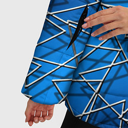 Куртка зимняя женская Треугольники, цвет: 3D-черный — фото 2