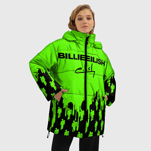 Женская зимняя куртка BILLIE EILISH БИЛЛИ АЙЛИШ / 3D-Черный – фото 3
