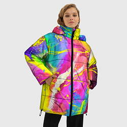 Куртка зимняя женская ТИ-ДАЙ, цвет: 3D-черный — фото 2