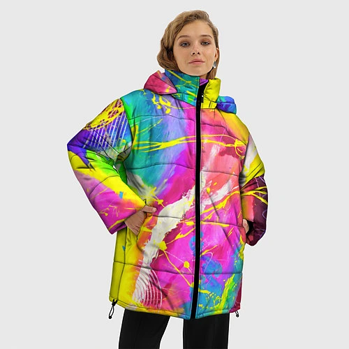 Женская зимняя куртка ТИ-ДАЙ / 3D-Черный – фото 3