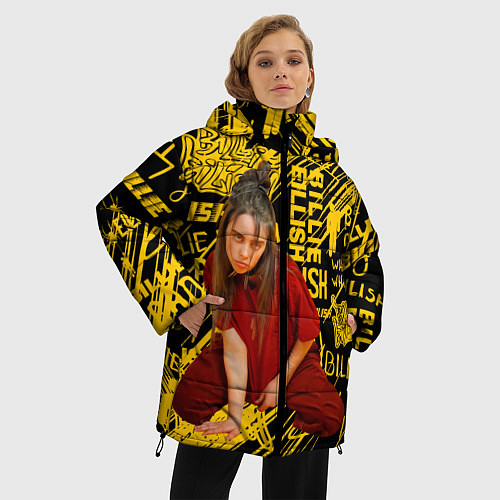 Женская зимняя куртка Billie Eilish / 3D-Черный – фото 3