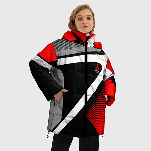 Женская зимняя куртка Mitsubishi ФОРМА / 3D-Черный – фото 3