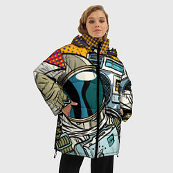 Куртка зимняя женская Космонавт, цвет: 3D-черный — фото 2