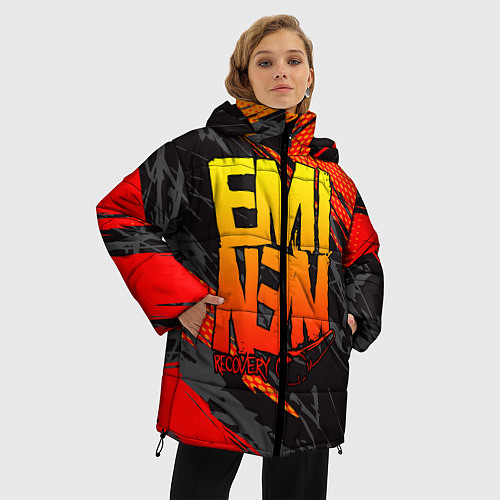Женская зимняя куртка Eminem / 3D-Черный – фото 3