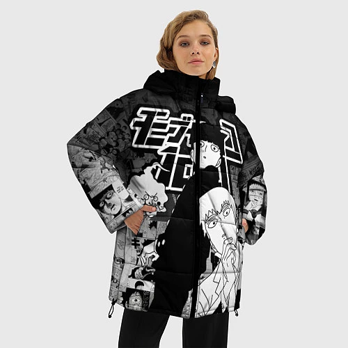 Женская зимняя куртка МОБ ПСИХО 100 / 3D-Черный – фото 3