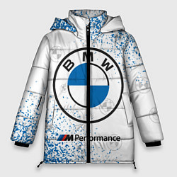 Куртка зимняя женская BMW БМВ, цвет: 3D-красный