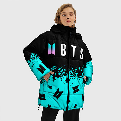 Женская зимняя куртка BTS БТС / 3D-Черный – фото 3