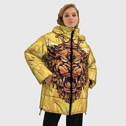 Куртка зимняя женская Граф Монте Лев голова, цвет: 3D-черный — фото 2