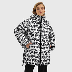 Куртка зимняя женская ПАНДЫ, цвет: 3D-светло-серый — фото 2