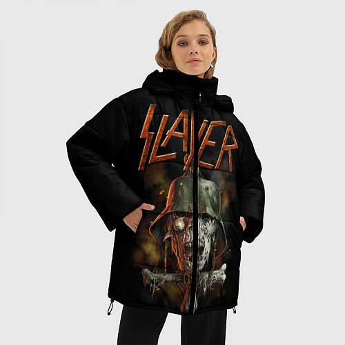 Женская зимняя куртка Slayer / 3D-Черный – фото 3