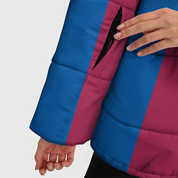 Куртка зимняя женская FC Barcelona 2021, цвет: 3D-черный — фото 2