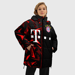 Куртка зимняя женская FC Bayern Munchen Форма, цвет: 3D-светло-серый — фото 2