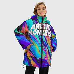 Куртка зимняя женская ARCTIC MONKEYS, цвет: 3D-черный — фото 2