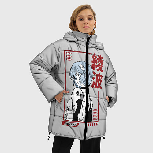 Женская зимняя куртка Рэй Аянами / 3D-Черный – фото 3