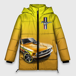 Куртка зимняя женская Ford mustang - motorsport, цвет: 3D-черный