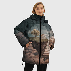 Куртка зимняя женская Самоизоляция, цвет: 3D-красный — фото 2
