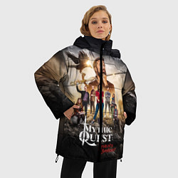 Куртка зимняя женская ЛЕГЕНДАРНЫЙ КВЕСТ, цвет: 3D-черный — фото 2