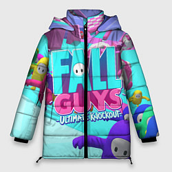 Куртка зимняя женская Fall Guys, цвет: 3D-черный