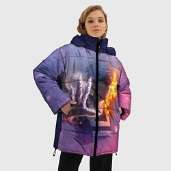 Куртка зимняя женская Шото Тодороки, цвет: 3D-светло-серый — фото 2