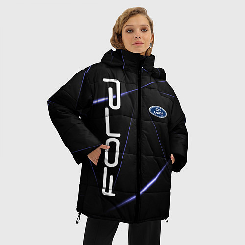 Женская зимняя куртка FORD / 3D-Черный – фото 3