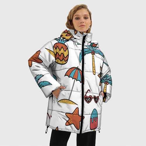 Женская зимняя куртка Отпуск / 3D-Черный – фото 3