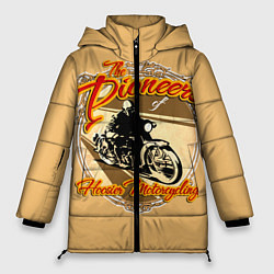 Куртка зимняя женская Hoosier Motorcycling, цвет: 3D-черный